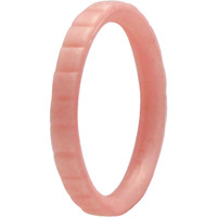Silicone Wedding Stackble Lines Single Ring - Rose-Gold-New by ROQ for Women - 6 mm Ring