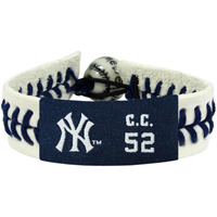 New York Yankees Bracelet Genuine Baseball CC Sabathia CO