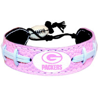 Green Bay Packers Bracelet Pink Football CO