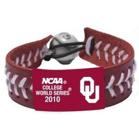 Oklahoma Sooners Bracelet Team Color Baseball 2010 College World Series CO