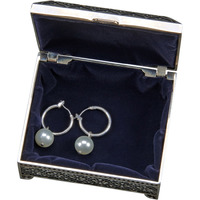 Square Jewelry Box, Nickel Plated 3"