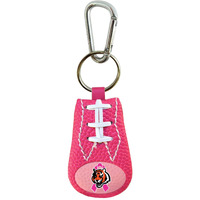 Cincinnati Bengals Keychain Breast Cancer Awareness Ribbon Pink Football CO