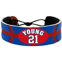 Philadelphia 76ers Bracelet Team Color Basketball Thaddeus Young CO