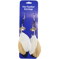 Missouri Tigers Team Color Feather Earrings CO