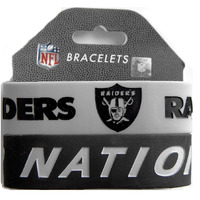 Las Vegas Raiders Bracelets 2 Pack Wide