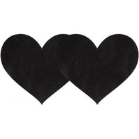 Pasties Black Satin Heart 2 Pack(D0102H5SULW.)