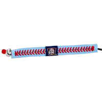 Minnesota Twins Bracelet Team Color Baseball Retro Mini and Paul Mascot Powder Blue Leather Red Thread CO