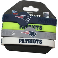 New England Patriots Bracelets 4 Pack Silicone