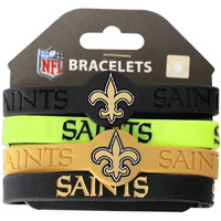 New Orleans Saints Bracelets 4 Pack Silicone