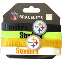 Pittsburgh Steelers Bracelets 4 Pack Silicone