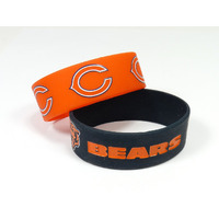 Chicago Bears Bracelets 2 Pack Wide