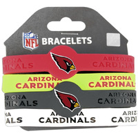 Arizona Cardinals Bracelets - 4 Pack Silicone - Special Order