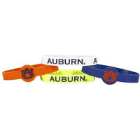 Auburn Tigers Bracelets - 4 Pack Silicone - Special Order