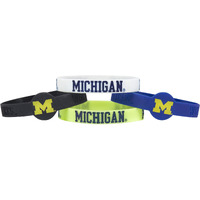 Michigan Wolverines Bracelets 4 Pack Silicone