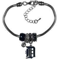 Detroit Tigers Bracelet Euro Bead Style CO