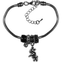 Chicago White Sox Bracelet Euro Bead Style CO