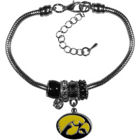 Iowa Hawkeyes Bracelet Euro Bead Style