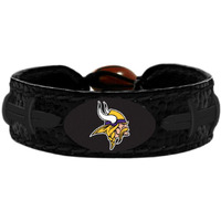 Minnesota Vikings Bracelet Team Color Tonal Black Football CO
