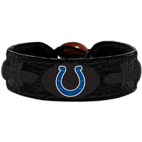 Indianapolis Colts Bracelet Team Color Tonal Black Football CO