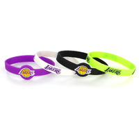 Los Angeles Lakers Bracelets 4 Pack Silicone