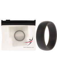 Silicone Wedding Ring - Grey by ROQ for Men - 14 mm Ring