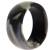 Silicone Wedding Ring - Black-Camo by ROQ for Men - 8 mm Ring