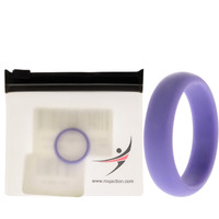 Silicone Wedding Ring - Dome Style - Lavander by ROQ for Women - 8 mm Ring