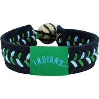 Cleveland Indians Bracelet Team Color Baseball Black CO