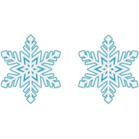 Edible Body Pasties Wintermint Snowflake(D0102H50J6A)