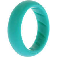 Silicone Wedding BR Solid Ring - Basic-Turquoise by ROQ for Women - 4 mm Ring