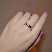 Ella Eternity Band With 4 crystals classic Stackable Ring(D0102HEYHYW)