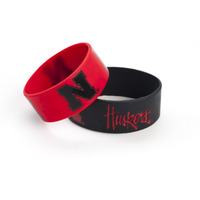 Nebraska Cornhuskers Bracelets 2 Pack Wide