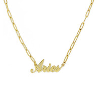 Annie Zodiac Chain Necklace