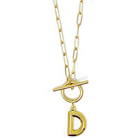 Modern Classic Initial Necklace