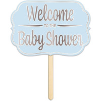 Foil Baby Shower Yard Sign - Pack of 6: Elegant and Eye-Catching