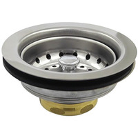 Kingston Brass K111B Tacoma Stainless Steel Kitchen Sink Basket Strainer, Brushed Nickel