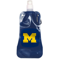Michigan Wolverines Water Bottle 16oz Foldable CO