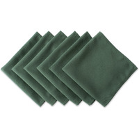 DII Dark Green Polyester Napkin (Set of 6)