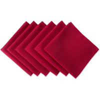 DII Red Polyester Napkin (Set of 6)