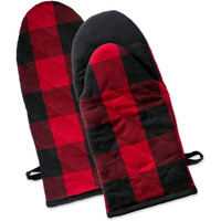 DII Red Buffalo Check Oven Mitt (Set of 2)