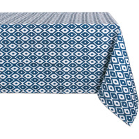 DII Blue Ikat Outdoor Tablecloth