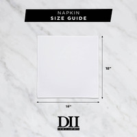 DII White Commercial Quality  Napkin (Set of 6)