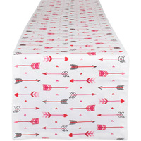 DII Hearts & Arrow Print Table Runner