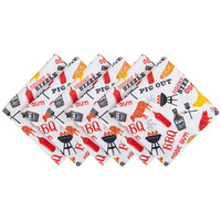 DII BBQ Fun Print Outdoor Napkin (Set of 6)