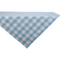 DII Light Blue Buffalo Check Table Topper 40x40