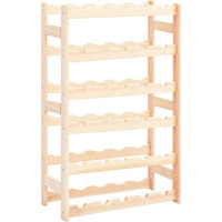 vidaXL Wine Rack for 30 Bottles Pinewood