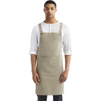 cross Back Barista Apron - BLAcK - OS(D0102H7ZR4P)