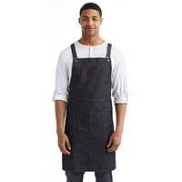 cross Back Barista Apron - BLAcK - OS(D0102H7ZRNT)