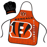 Cincinnati Bengals Chef Hat and Apron Set