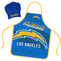 Los Angeles Chargers Chef Hat and Apron Set